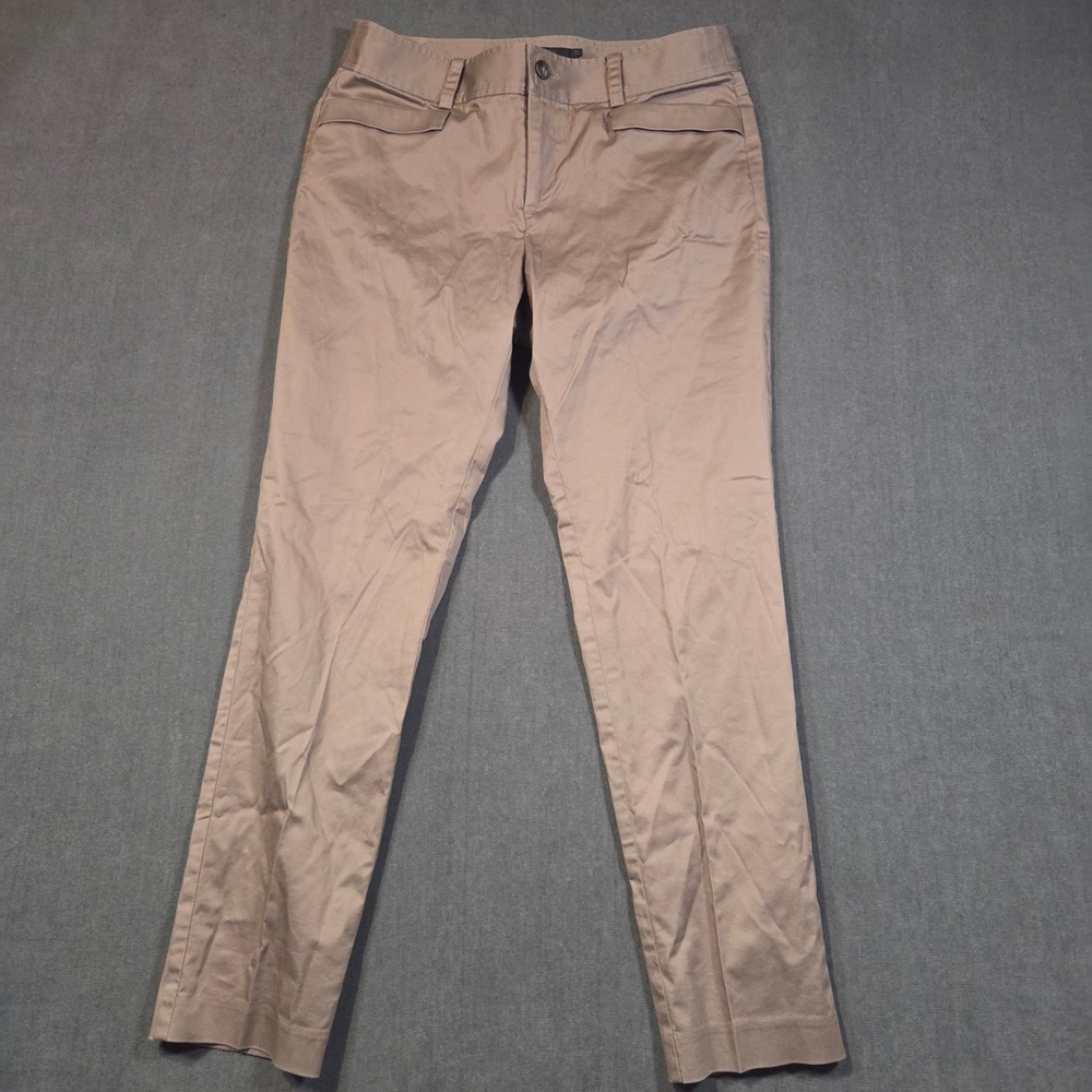 Bosch Trousers Womens 40 Tan Flat Front Straight Leg Casual Dress Pants